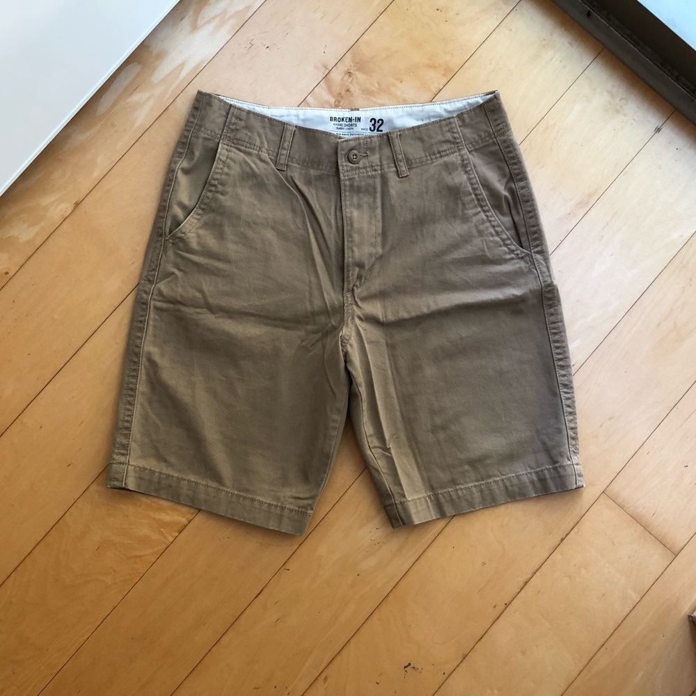 Old Navy Broken In Khaki Shorts - Classic Length